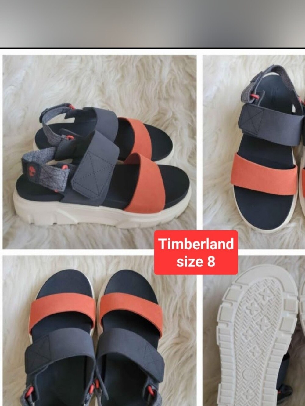 Timberland women Orange and Gray Sport Sandals
